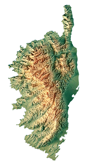 Carte de la Corse